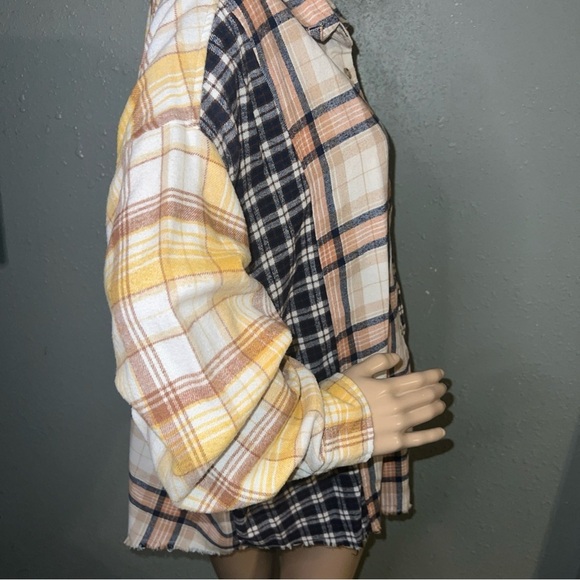 No Comment 1X Long Sleeve Plaid Women's Button Up Shirt Women’s Clueless Plaid - Picture 4 of 5